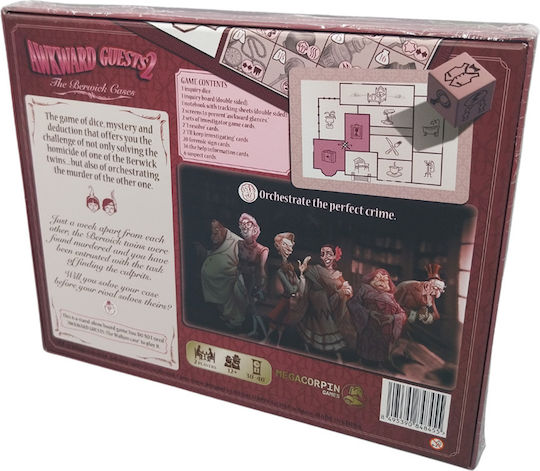 Настолна игра Awkward Guests 2 The Berwick Cases за 2 играчи 12+ години (EN) Megacorpin Games
