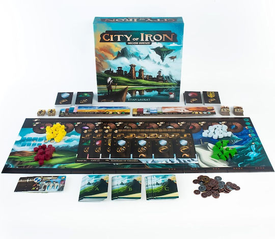 Настолна игра City Of Iron: Second Edition (Deluxe) за 2-4 играчи 13+ години (EN) Red Raven Games