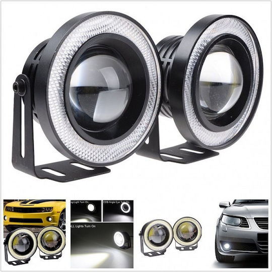 Nebellichter LED COB DRL 64mm Auto-Tagfahrlichter Angel Eyes M609