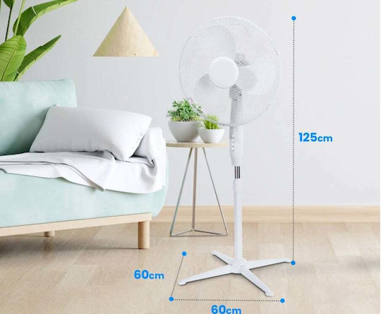 Extralink Breeze Esf-40d-wh White Rack Fan 3 Lopatches 3 Speeds