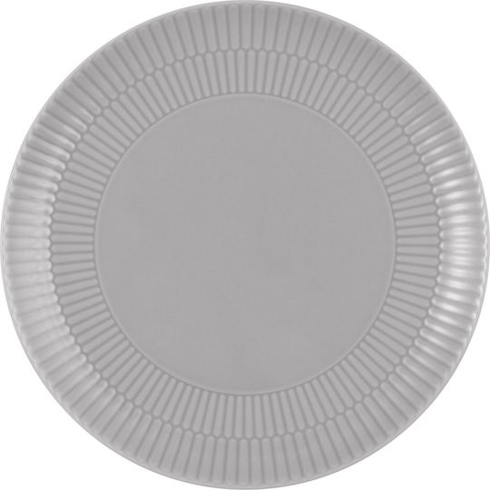 Seltmann Weiden Plate Shallow made of Porcelain Gray with Diameter 22.5cm