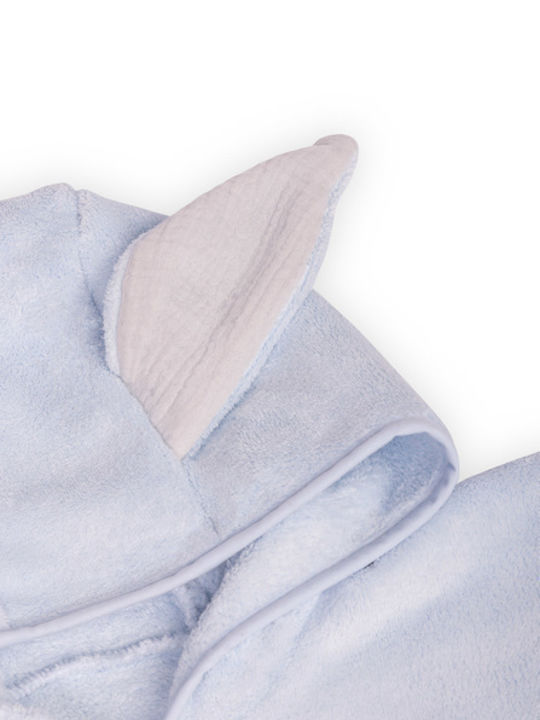 Sensillo Hooded Baby Poncho Blue