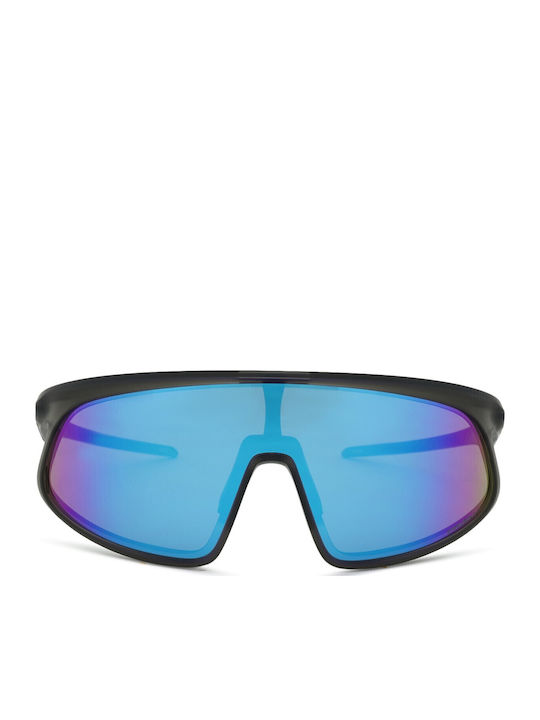 Oakley Rslv Unisex Sunglasses with Gray Frame and Gray Lens
