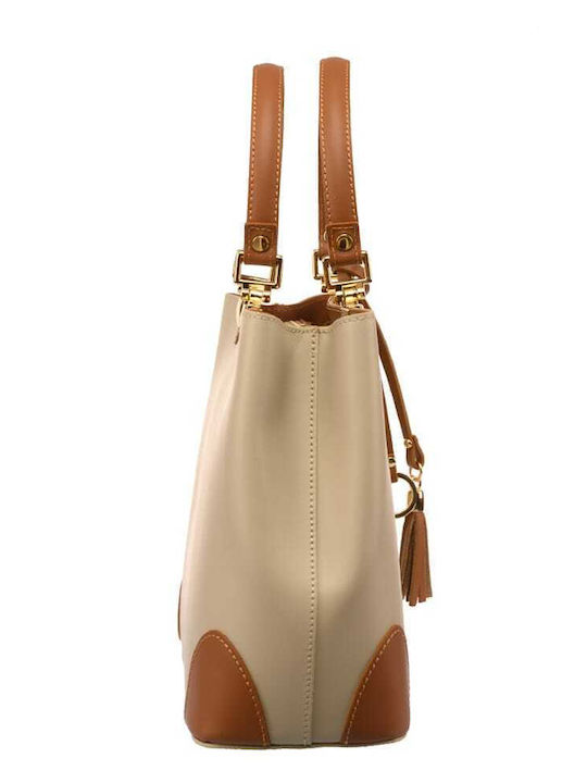 Leder Damenhandytasche Beige