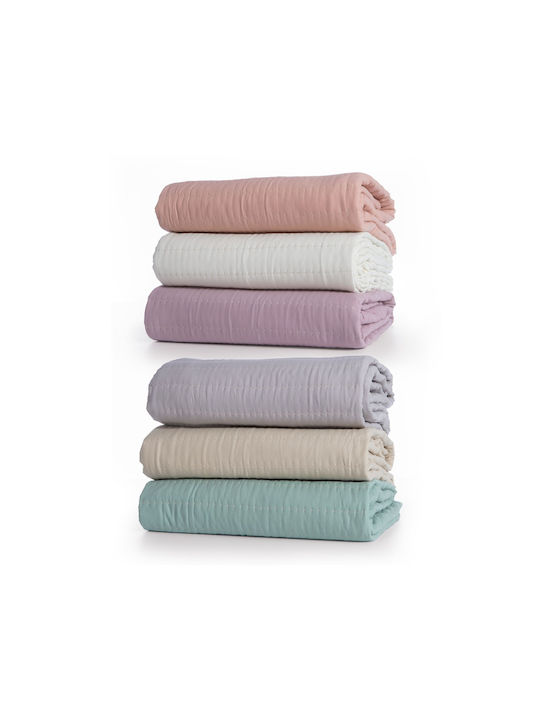 Nef-Nef Homeware Colorfull Coverlet Semi-double Microfiber Lilac (114) 180x240cm
