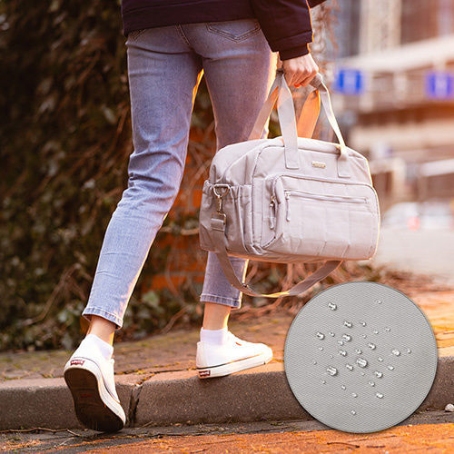 Babyono Shoulder/Hand Diaper Bag Gray 40x20x25cm.