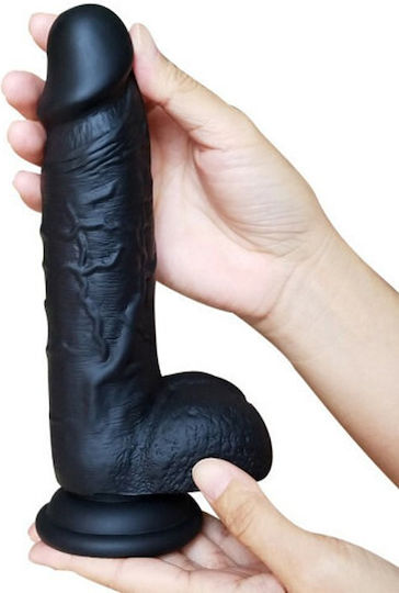 Neuer Stallion Realistischer Flüssigsilikon-Dildo 20cm Schwarz