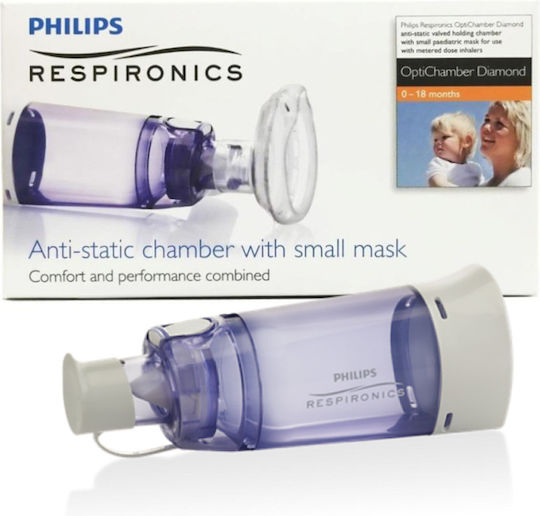 Оптична камера за инхалация Optichamber Diamond Philips Respironics маска 0-18 месеца