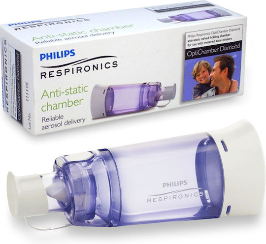 Set de Inhalare Philips Respironics Optichamber Diamond 0-18 Luni cu Mască Litetouch Philips Respironics