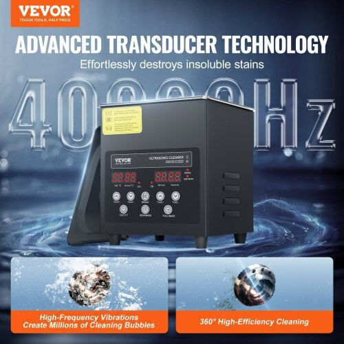 Vevor Ultrasonic Cleaner 2L Basket Timer 60W Hgkcsbqxj2la0jzlzv2