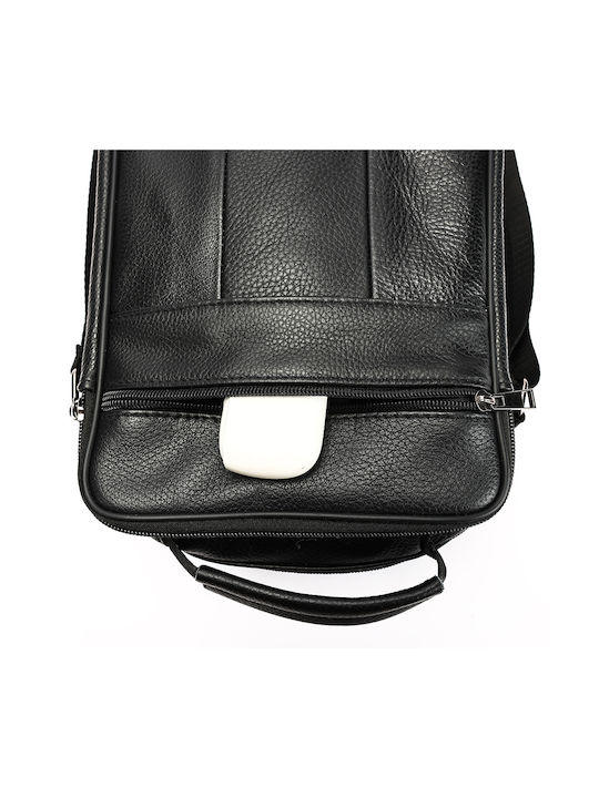Piele Geantă pentru bărbați De umăr / tip crossbody Neagră
