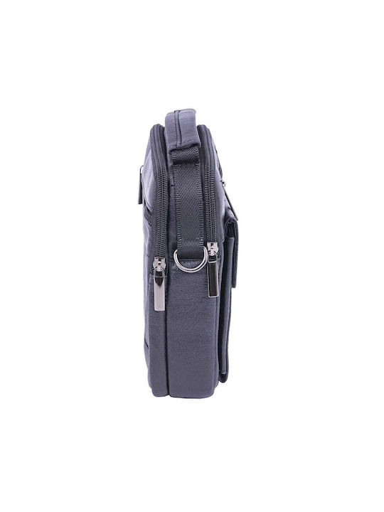 Piele Geantă pentru bărbați Umăr / Crossbody Neagră