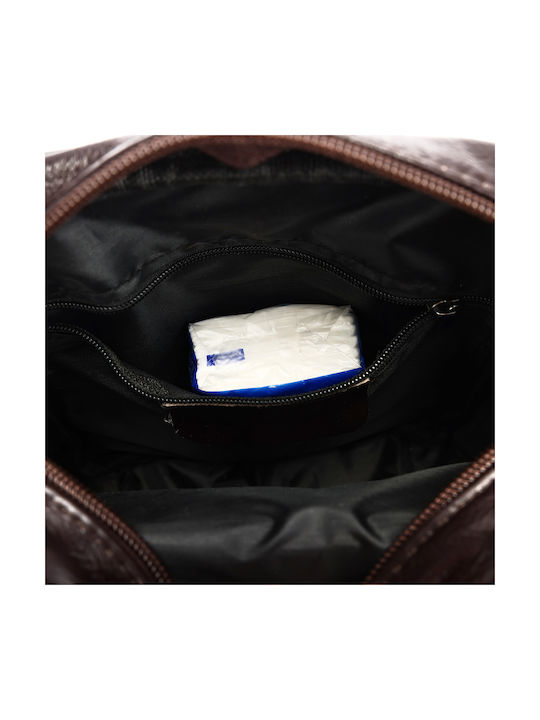Piele Geantă pentru bărbați De umăr / tip crossbody Maro