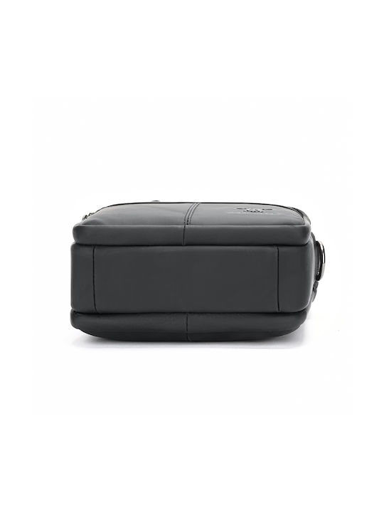 Piele Geantă pentru bărbați De umăr / tip crossbody Neagră