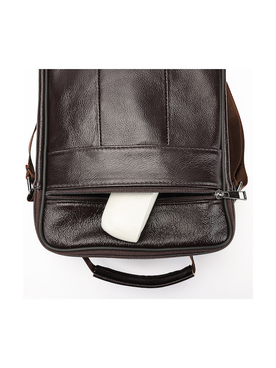 Piele Geantă pentru bărbați De umăr / tip crossbody Maro