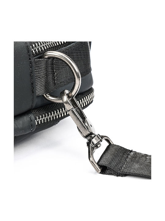 Piele Geantă pentru bărbați De umăr / tip crossbody Neagră