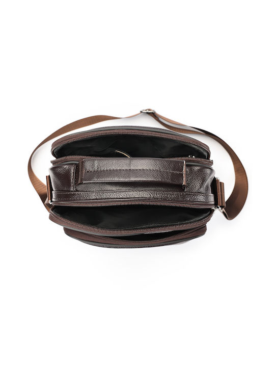 Piele Geantă pentru bărbați De umăr / tip crossbody Maro