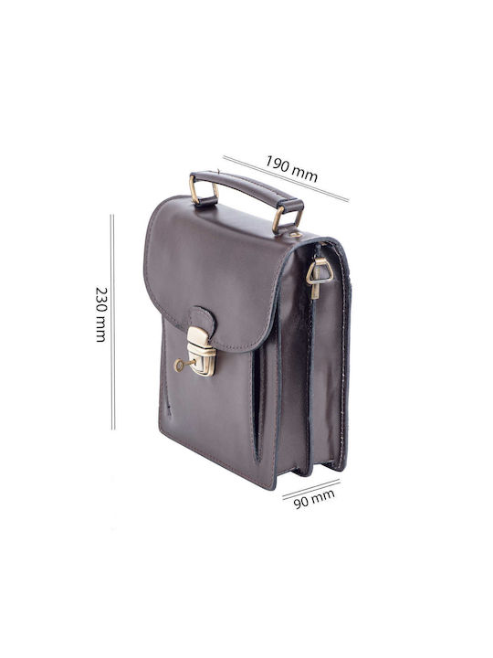 Leather Men's Bag Shoulder / Crossbody Brown