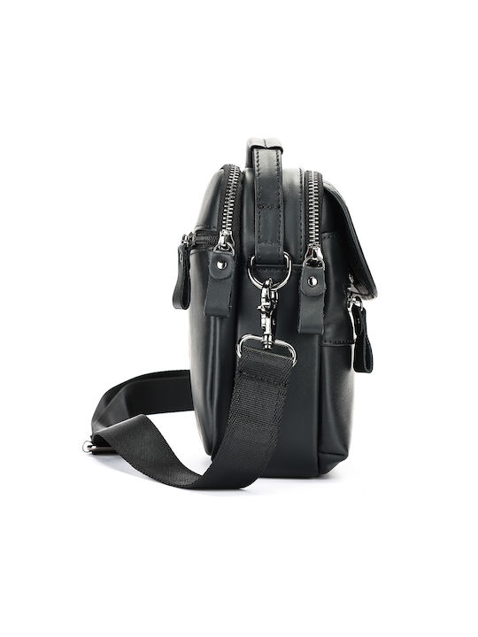 Piele Geantă pentru bărbați De umăr / tip crossbody Neagră