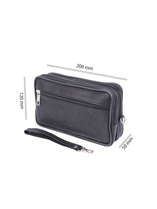 Piele Geantă pentru bărbați De umăr / tip crossbody Neagră