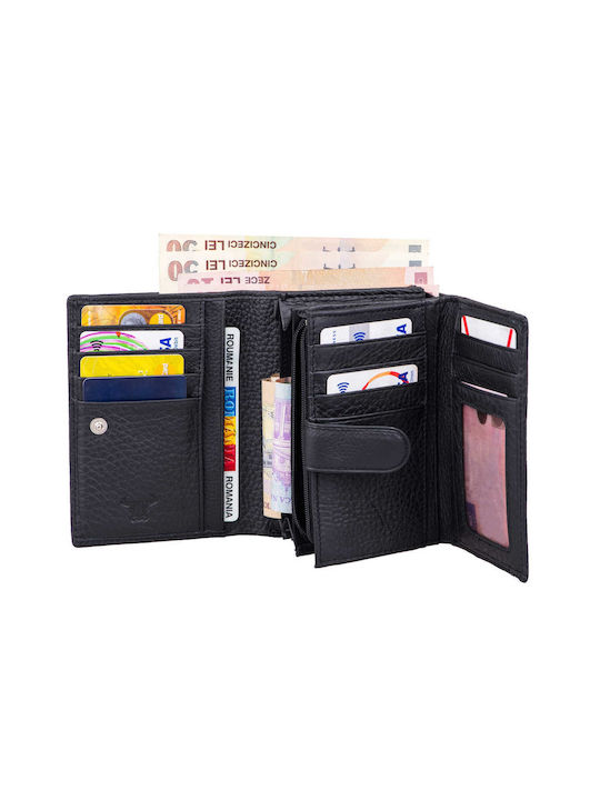 Leather Women's Wallet Cards Black