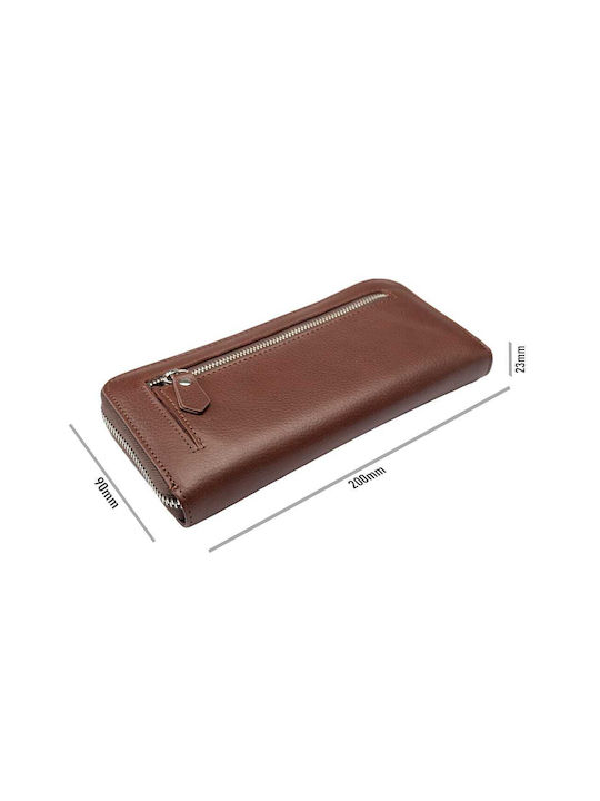 Leder Damen Geldbörse Karten Braun