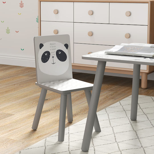 Kids Table and Chairs Set Gray Zonekiz