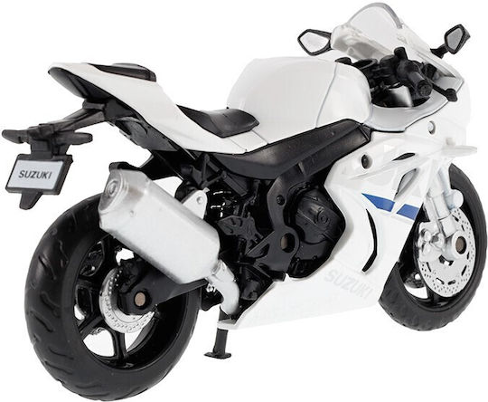 CarMotion Suzuki Gsx-r1000 Metal Modeling Figure White in Scale 1:18 100x100cm.