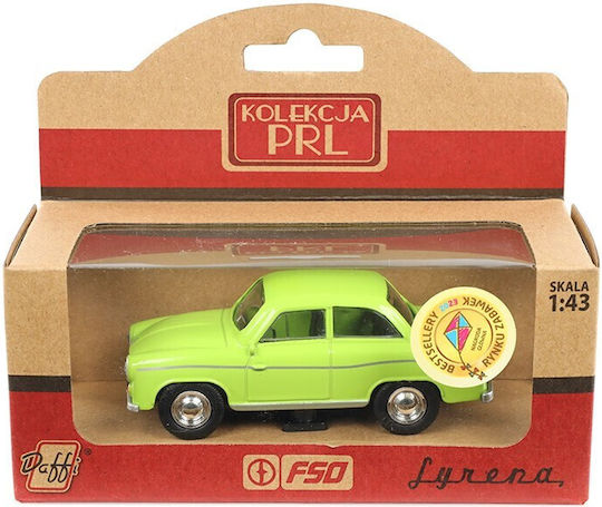 CarMotion Syrena 104 Prl Metal Modeling Figure Green in Scale 1:43 8.5x3x3cm.