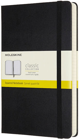 Moleskine Notebook Large 13x21 Notebook 400 Sheets Square Black
