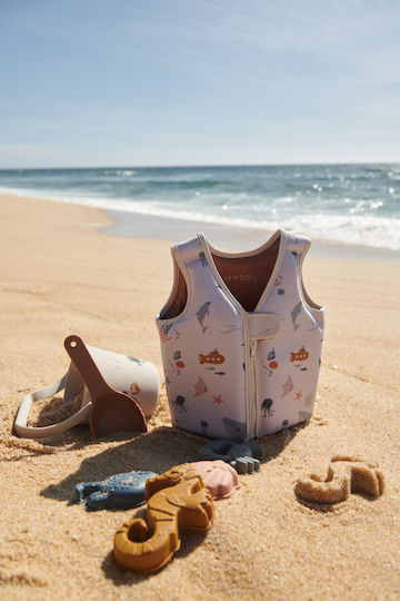 Liewood Σετ Παραλίας Σιλικόνη Gilma Sea Creature Beach Set Sea Creature Sandy