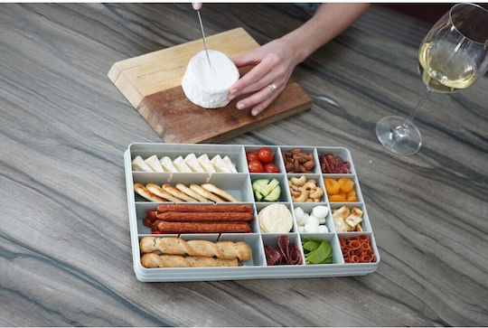 Melii Snackle Box Xl Пластмасово детско контейнерче за храна Сив