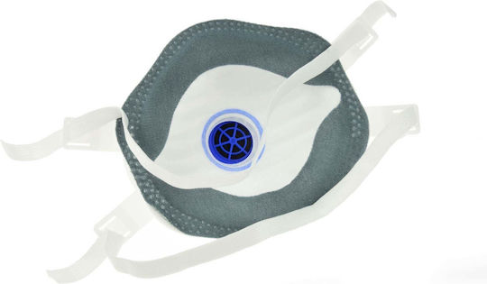 Geko Μάσκα Προστασίας FFP3 με Βαλβίδα Λευκή G90008 10τμχ