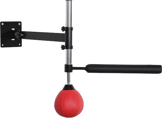 HomCom Leather Speed Punching Bag Red