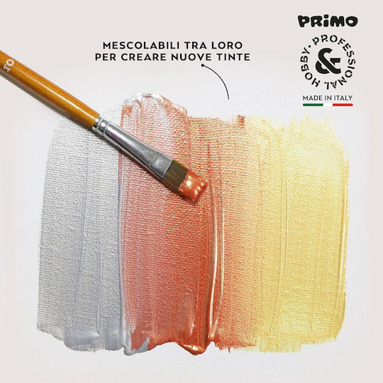 Primo Acryl Acrylic Paint Set in Silver color Silver 75ml 1pcs