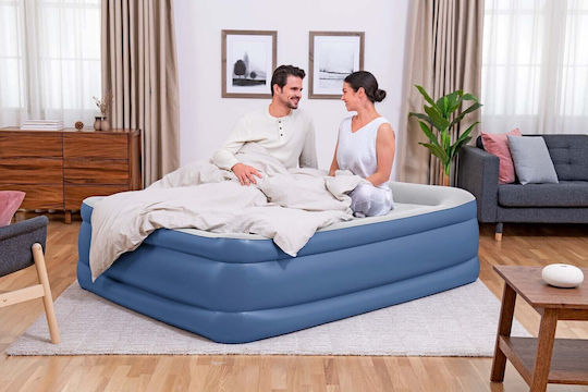 Bestway Double Inflatable Sleeping Mattress 203x152x56cm Blue