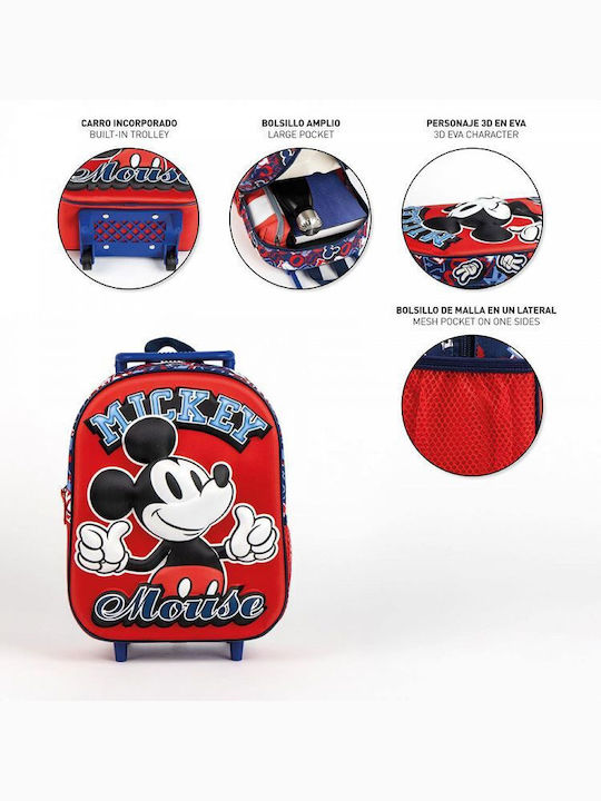 Cerda Disney Mickey Ученическа Раница Куфар Детска Градина