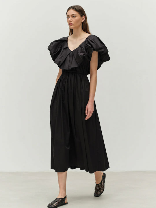 Maxi Damenkleid Für Hochzeit - Taufe Schwarz
