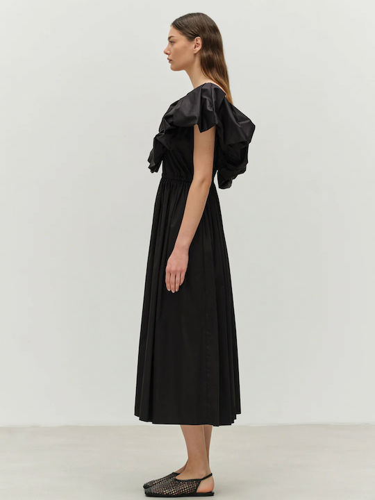 Maxi Damenkleid Für Hochzeit - Taufe Schwarz