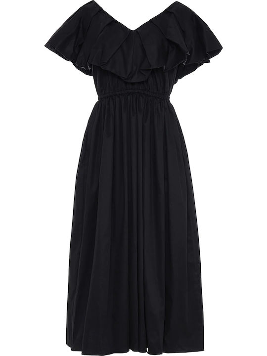 Maxi Damenkleid Für Hochzeit - Taufe Schwarz
