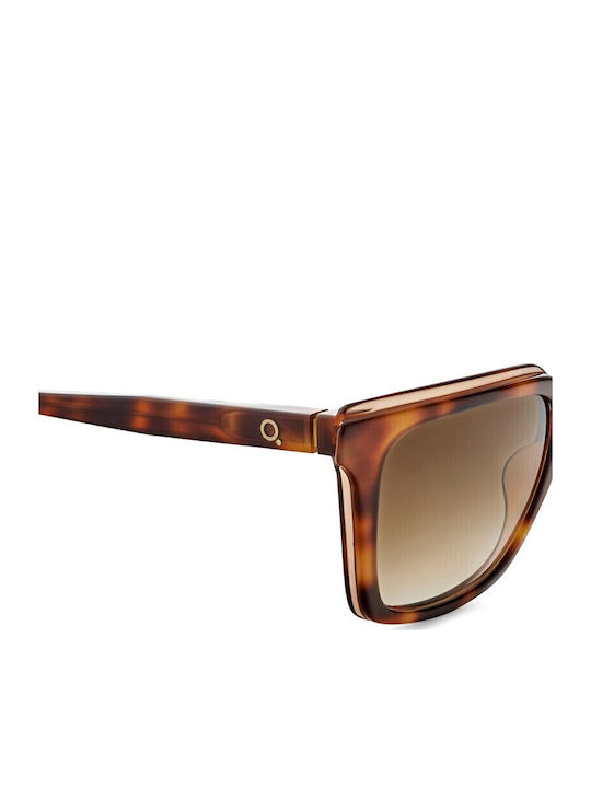 Etnia Barcelona Yanay Women's Sunglasses with Brown Tartaruga Plastic Frame and Brown Gradient Lens YANAY53S-HVOG-53