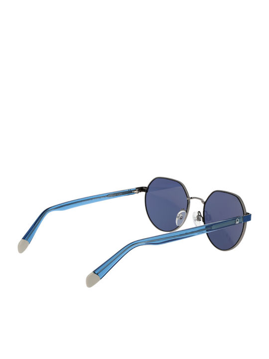Benetton Women's Sunglasses with Blue Metal Frame and Blue Lens BE7042 940