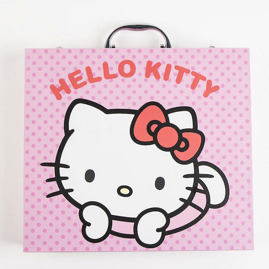 Cerda Hello Kitty Colouring Set in Case 31x28cm 42 Pieces