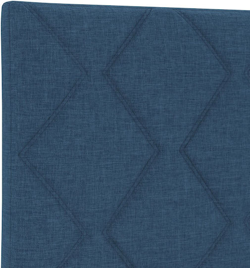 vidaXL Kopfstütze Für Betten Hölzernes Blau 144x88cm