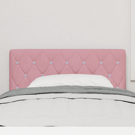 vidaXL Fabric Bed Headboard Pink 100x88cm