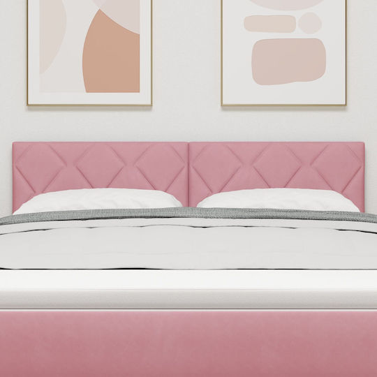 vidaXL Κεφαλάρι Κρεβατιού Ξύλινο Ροζ 160x88cm