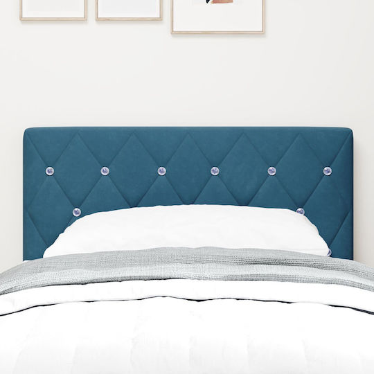 vidaXL Fabric Bed Headboard Dark Blue 80x88cm
