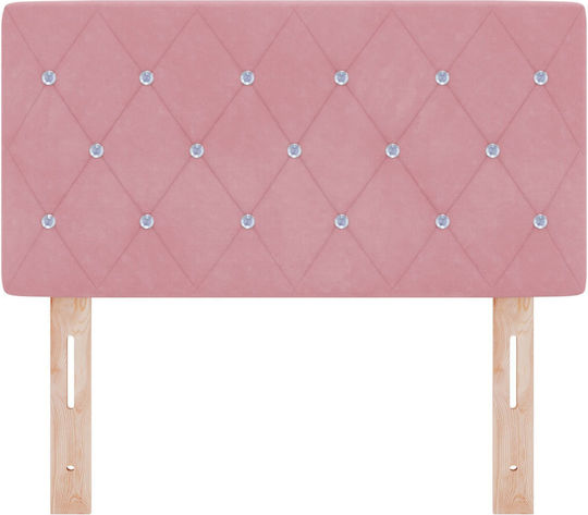 vidaXL Stoff Kopfstütze für Bett Rosa 80x88cm