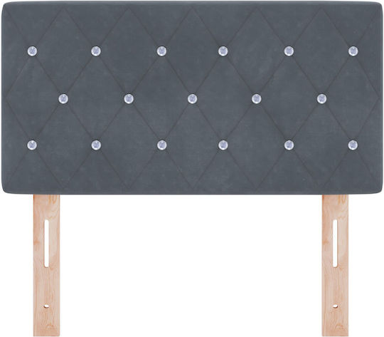 vidaXL Stoff-Kopfstütze für Betten Grau 80x88cm