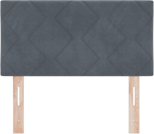 vidaXL Wooden Bed Headboard Dark Gray 80x88cm